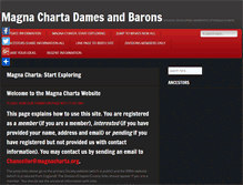 Tablet Screenshot of magnacharta1.org